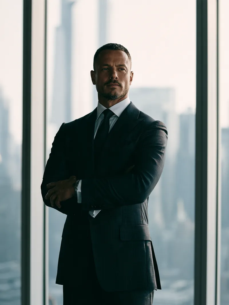 Company leadership portrait representing accountability